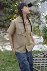 Buttoned Front Pocket Detail Shirt